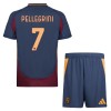 Original Trikotsatz AS Rom Pellegrini 7 Ausweichtrikot 2024-25 Für Kinder